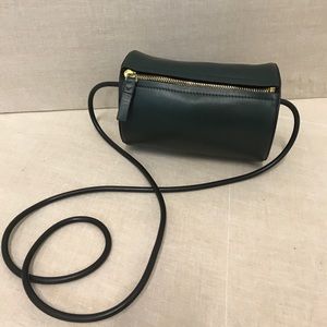 Cylinder Bag Forest Green Crossbody